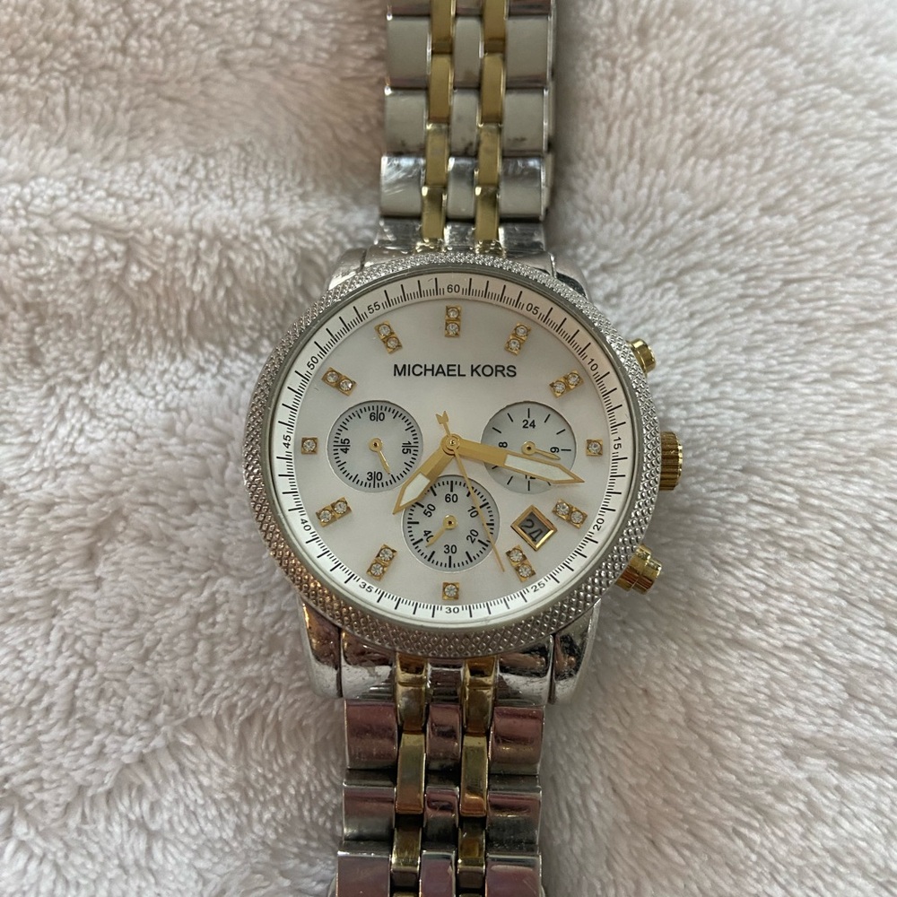 Michael Kors Silver and Gold Women's Watch